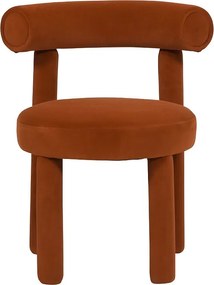 Krzesło 62x80x58 cm brązowe Leith LET77S