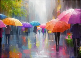 Obraz - Deszczowy dzień (70x50 cm)