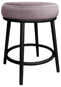 Taboret Ben noga metalowa czarna MG55