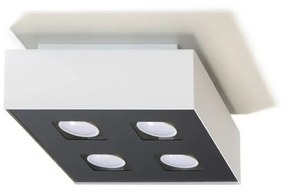 Plafon MONO 4 biały/czarny SOLLUX  LIGHTING