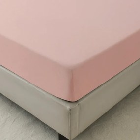 PrzytulneMieszkanie.pl Prześcieradło z mikrofibry MICROVELLE jasnoróżowe 180x200 cm