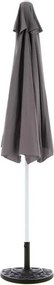 Półokrągły parasol z pokrowcem i stojakiem, 265 x 138 x 230