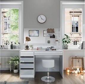 Stół toaletowy biały 120x55x145 sherry