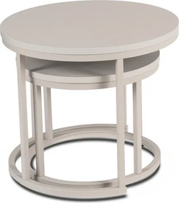 Zestaw Stolików Kawowych NELLY 43 cm/53 cm Kaszmir Japandi