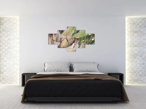 Obraz wiewiórki na drzewie (125x70 cm)