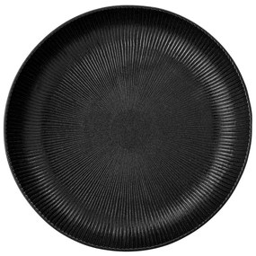 Czarna miska z kamionki Bloomingville Neri, ø 33 cm