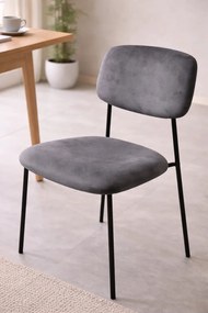 Krzeso Vius z czarnego aksamitu