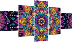 Obraz - Kalejdoskopowa mandala (125x70 cm)