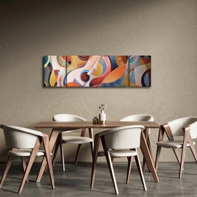 Obraz - Muzyczny abstrakt (170x50 cm)