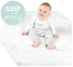 Piankowy materac dziecięcy ze zdejmowanym pokrowcem 99x114 cm Safe Asleep® – Roba