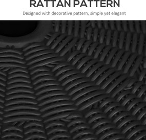 Outsunny Stojak na parasol Uchwyt na parasol, odporny na warunki atmosferyczne, napełniany, Ø51x 36W cm, Czarny