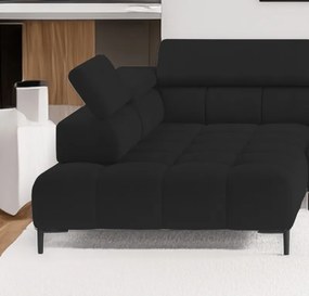 Narożnik PLAZA XL Lewostronny Elektryczna regulacja Tkanina SOLAR 99 WERSAL