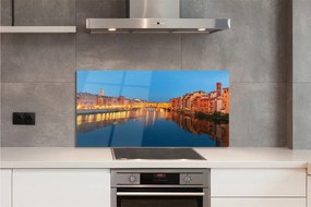 Panel szklany do Kuchni Nocne Mosty we Włoszech