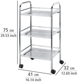 Wózek łazienkowy EXCLUSIV - 3 poziomy, WENKO