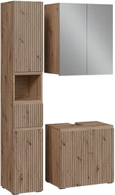 Zestaw mebli łazienkowych 3-częściowy rzemieślnik 60x35x58 takumi