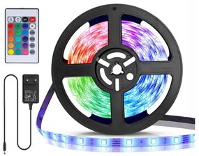 Aigostar - Taśma LED RGB ściemnialna 5m LED/24W/12/230V IP65 + pilot