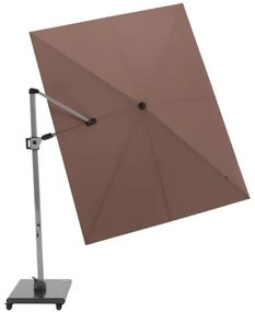 KNIRPS 320 x 320 cm - luksusowy wahadłowy parasol ogrodowy z drążkiem bocznym : Kolor parasola Knirps - Czerwony