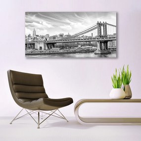 Obraz na płótnie Konstrukcja Stalowego Mostu