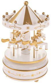 Karuzela z konikami, 18 cm, złoty