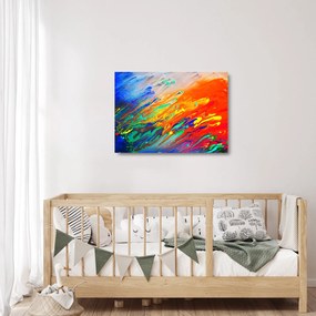 Obraz na szkle - Kolorowa abstrakcja (70x50 cm)