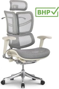 Fotel do pracy przy biurku ErgoFly Fly-G T-06, zgodny z normą BHP, kolor biały