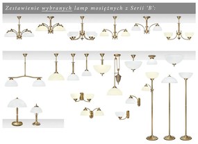 Klasyczna lampa podłogowa z dużym kloszem B-P1D-L