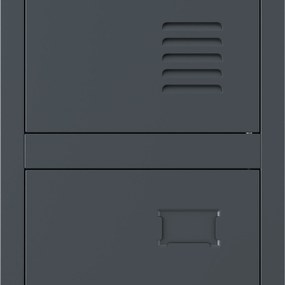 Szafka BHP ubraniowa pracownicza antracytowa BARTEK 1 Plus 292 x 1720 x 450 mm