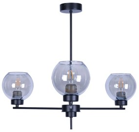 Industrialna lampa wisząca ze szklanymi kloszami - S817-Bisa