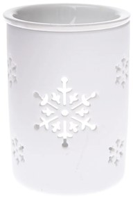 Ceramiczny kominek zapachowy Snowlet biały, 8,5 x 11,5 cm