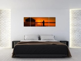 Obraz rybaka (170x50 cm)