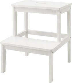 Bambusowy taboret ze schodkiem KROK, wys. 46 cm