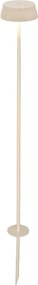 Lampa podłogowa Zafferano SISTER LIGHT Picchetto Wi-Fi Smart w kolorze kości słoniowej, akumulatorowa i ściemnialna
