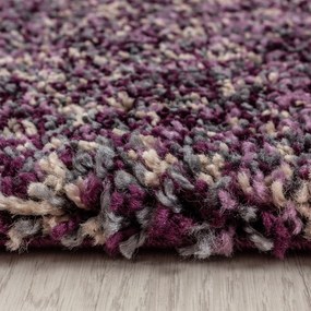 Dywan shaggy Enjoy fioletowy multikolor 60 cm x 110 cm