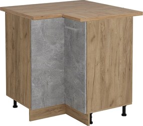 Szafka narożna beton 75.6x60x81.6 r-line