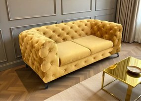 Luksusowa sofa pikowana Chesterfield Moet 2 osobowa