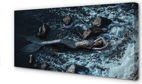 Fotoobraz na płótnie Syrena w Morskiej Toni