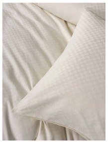 Beżowa pościel jednoosobowa z bawełny renforcé 140x200 cm Checkered – Mila Home Luxury