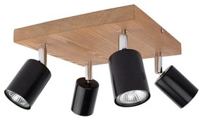 Spot-Light DO2910451 - Lampa sufitowa MANARA 4xGU10/5W/230V sosna