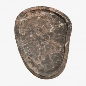 Taca Dekoracyjna Z Marmuru Orivando Brązowy Marmur Emperador & ↔︎ 20 Cm - Sklum