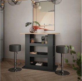 Zestaw stołu barowego złoty dąb power/antracyt 110x65x106 repose