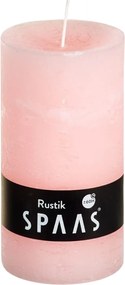 Świeca słupkowa SPAAS RUSTIK 13 cm różowa