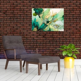 Obraz - Zielona abstrakcja (70x50 cm)