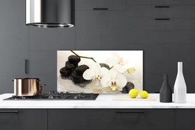 Szkło Ozdobne do Kuchni Egzotyczny Biały Storczyk