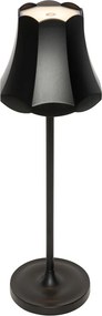 Retro Lampa stołowa czarna ładowalna IP44 - Granny