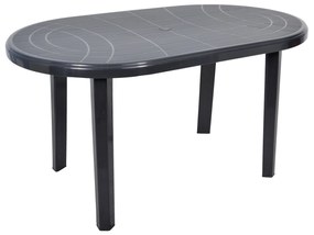 Stół ogrodowy plastikowy Jantar grafit 135 x 80 cm OŁER
