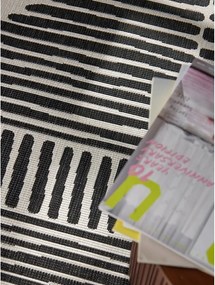 Czarny/kremowy okrągły dywan odpowiedni na zewnątrz ø 200 cm Haringey Bounds – Ted Baker