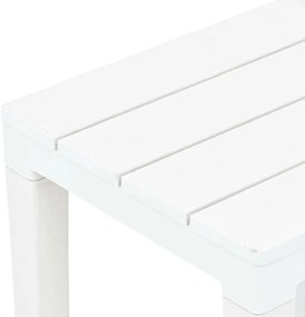 Zestaw białych ławek ogrodowych W8-M60