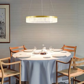 Lampa wisząca LHJ046-CP 50 cm ZŁOTA