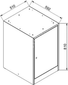 Szufladowa szafka narzędziowa do stołu warsztatowego, 810 x 592 x 510 mm, szary