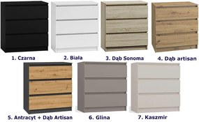 Minimalistyczna komoda z szufladami kaszmir - Gepetto